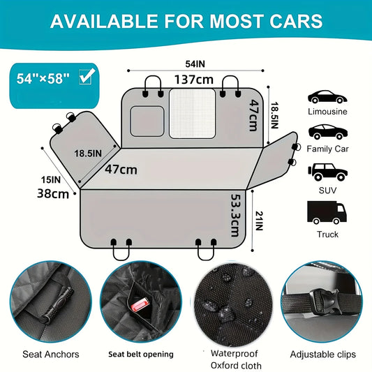 Premium Waterproof Pet Car Seat Cover