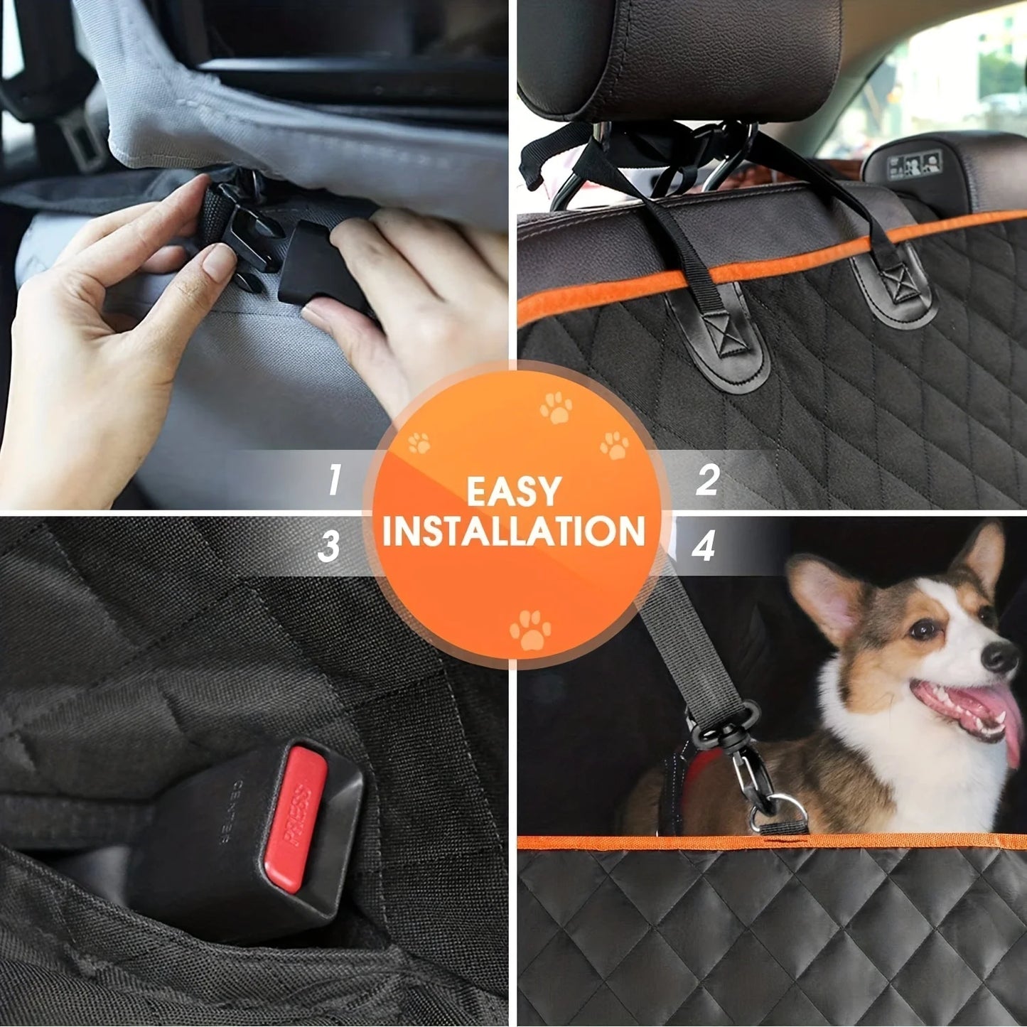 Premium Waterproof Pet Car Seat Cover